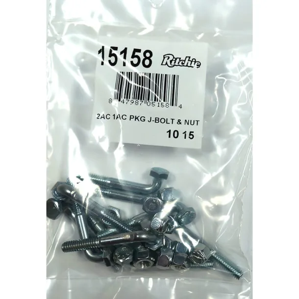 J-bolt and Nut Package #15158