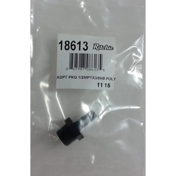 Adapter Package - 1/2 MPT x 3/8 Hose barb 18613
