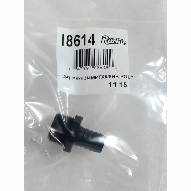 Adapter Package - 3/4" MPT x 5/8 Hose Barb #18614