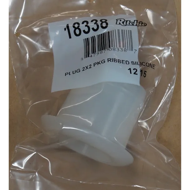 Drain Plug  2x2 Silicone Ribbed #18338