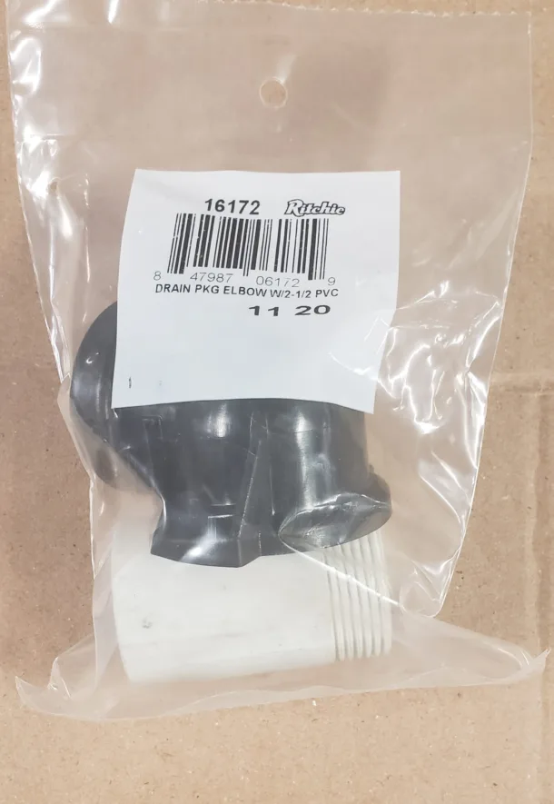 Drain elbow / Drain Package PVC #16172